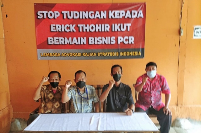 Stop Tudingan Kepada Erick Thohir Ikut Bermain Bisnis PCR