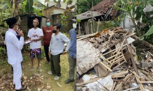 Bupati Ciamis Kunjungi Korban Rumah Ambruk di Banjarsari