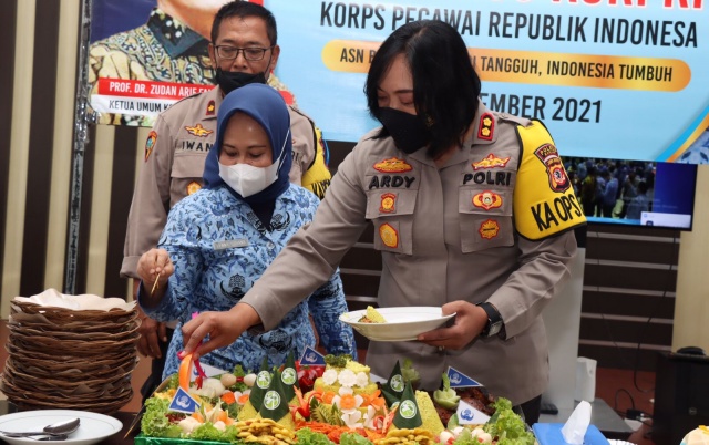 Peringati HUT Korpri Ke-50, ASN Polres Banjar Gelar Syukuran Secara Sederhana