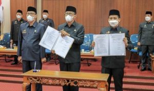 Bupati Ciamis Ikuti Rapat Paripurna DPRD Bahas Raperda APBD Tahun 2022