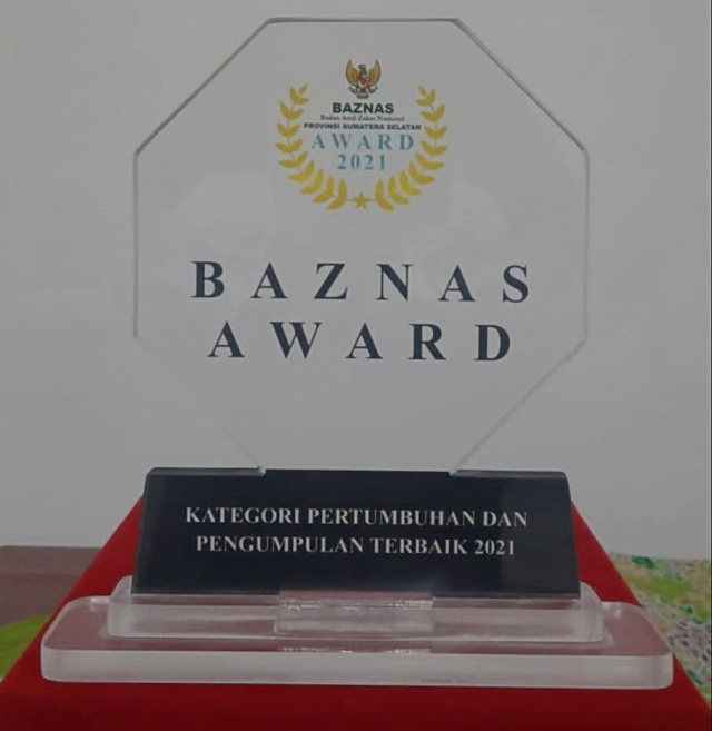 BAZNAS OKI Berhasil Raih Penghargaan BAZNAS Sumsel Award 2021