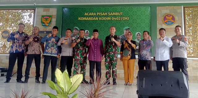 Pisah Sambut Komandan Kodim 0402/OKI-OI Berjalan Dengan Lancar