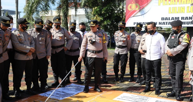 Latihan Pra Operasi Lilin Lodaya Tahun 2021 Tingkat Polres Tasikmalaya Kota