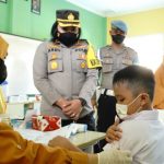 Kapolres Banjar bersama Kadinkes dan Instansi Terkait Tinjau Pelaksanaan Vaksinasi Anak di SD Inspiratif Al-Ilham