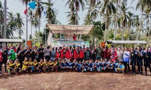 Wabup Meranti H.Asmar Buka Secara Resmi turnamen sepak bola Portesa Cup 1 Desa Teluk samak