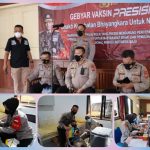 Wakapolres Tasikmalaya Kota Pimpin Zoom Meeting Launching Vaksinasi Merdeka Anak Sekaligus Memantau Pelaksanaan Vaksin Anak di Aspol Bojong