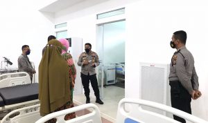 Kapolres Cek Ruang Isolasi Covid-19 di RSUD dan BLK