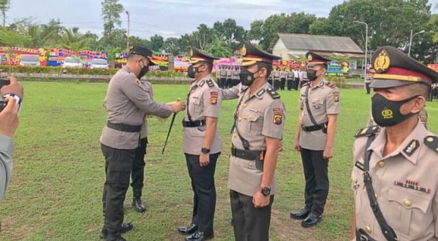 Kapolres Pimpin Langsung Sertijab, Kompol Dwi Citra Akbar ResmiJabat Waka Polres OKI