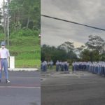 Tanamkan Disiplin, Personil Polsek Sukaresik Menjadi Inspektur Upacara di SMKN Sukaresik Kabupaten Tasikmalaya