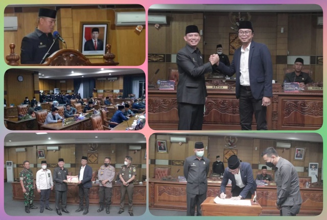 DPRD Kab.OKU Menggelar Rapat Paripurna Dengan Agenda Laporan Keterangan Pertanggung Jawaban (LKPJ) Tahun 2021