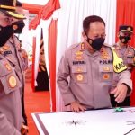 Kapolres Banjar Dampingi Kapolda Jabar Cek Kesiapan Pos Pam Cijolang Perbatasan Jabar - Jateng