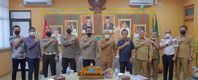 Polisi dan Pemda Bahas Rencana Penerapan E-Tilang di OKI