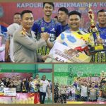 Final Open Turnamen Bola Voli Kapolres Tasikmalaya Kota Cup Tahun 2022 Menyambut HUT Bhayangkara Ke-76 Berlangsung Meriah