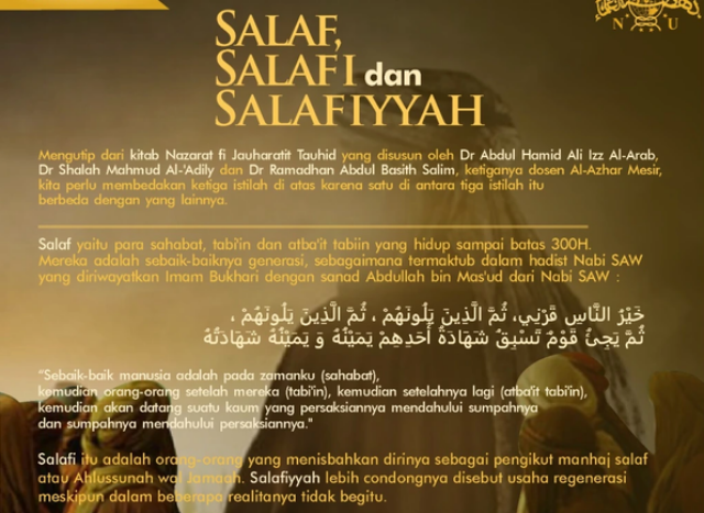 Salaf, Salafi , dan Salafiyah