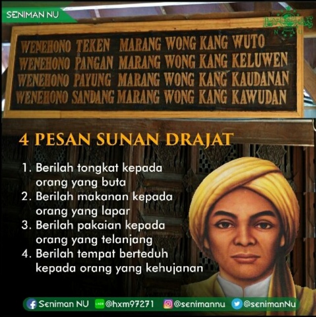 Inilah 4 Pesan Sunan Drajat