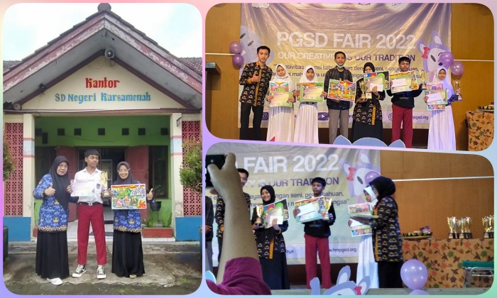 Revalino, Siswa SDN Karsamenak Raih Juara 2 Melukis PGSD Fair 2022