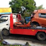 Sebuah Mobil Tertabrak Kereta Api Pada Perlintasan Tanpa Palang Pintu di Tasikmalaya,1 Orang Tewas dan Tiga Luka Berat