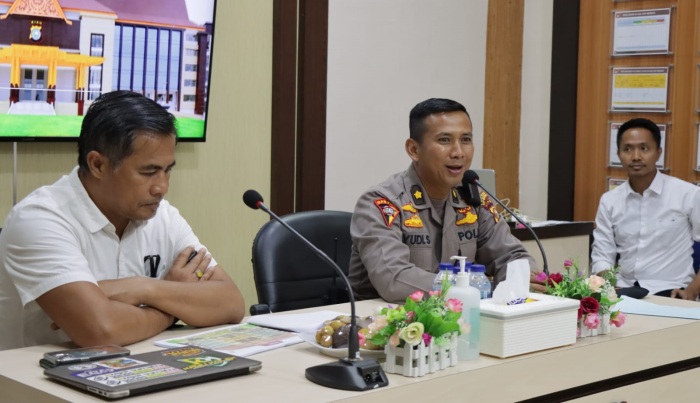 Seksi Korwas PPNS Ditreskrimsus Polda Riau dan Polres Meranti Rakor Bersama Instansi Vertikal serta OPD  