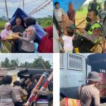 Dengan Metode Dialogis dan Edukasi, Tim Trauma Healing Polres Tasikmalaya Kota, Berikan Motivasi Kepada Warga Korban Gempa Cianjur.