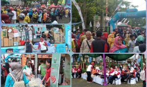 Ribuan Peserta Ikuti Gerak Jalan Santai Dalam Rangka HUT Ke-77 PGRI Tingkat Kota Tasikmalaya