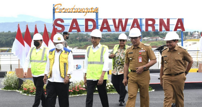 Presiden Jokowi Resmikan Bendungan Sadawarna di Kabupaten Sumedang