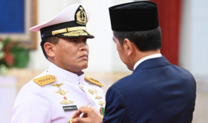 Presiden Jokowi Lantik Muhammad Ali sebagai KSAL di Istana Negara