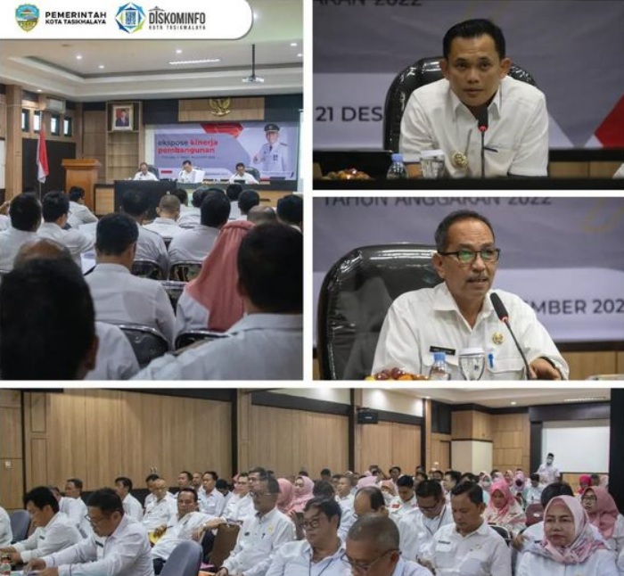 Penjabat Walikota Dr. Cheka Virgowansyah, SSTP., M.E. Membuka Ekspose Kinerja Pembangunan Pemerintah Kota Tasikmalaya Triwulan IV Tahun Anggaran 2022