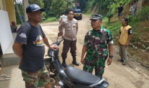 Patroli Sinergitas TNI-Polri, Sambangi Warga Kecamatan Pagerageung, Sampaikan Himbauan Kamtibmas