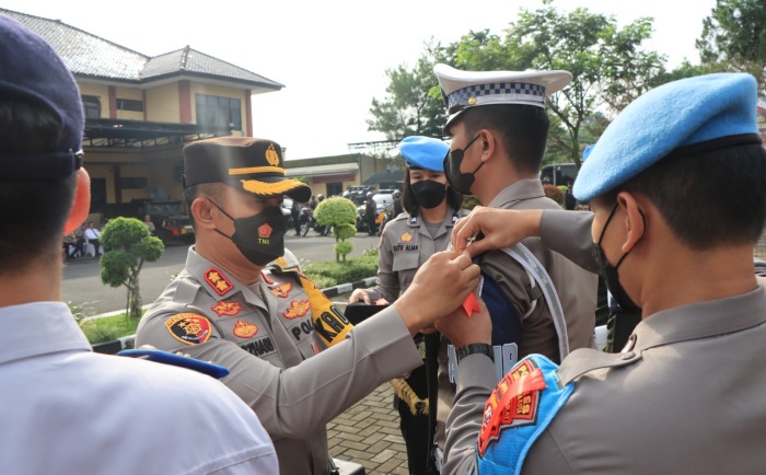 Pastikan Kesiapan Pengamanan Nataru, Polres Tasikmalaya Kota Laksanakan Gelar Pasukan Operasi Lilin Lodaya 2022