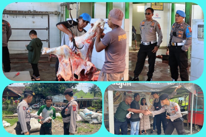 Rangkaian Kegiatan Istighosah dan Doa Bersama Akhir Tahun, Polres Tasikmalaya Kota Sembelih Sapi dan Bagikan Dagingnya kepada Kaum Dhuafa