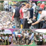 Kapolres Tasikmalaya Kota Hadiri Apel Gabungan Tim Satuan Tugas Pengelolaan Sampah Tasik Resik di Halaman Balekota Tasikmalaya.