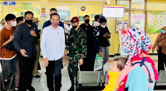 Presiden Jokowi Cek Pelayanan BPJS Kesehatan di Kota Pekanbaru