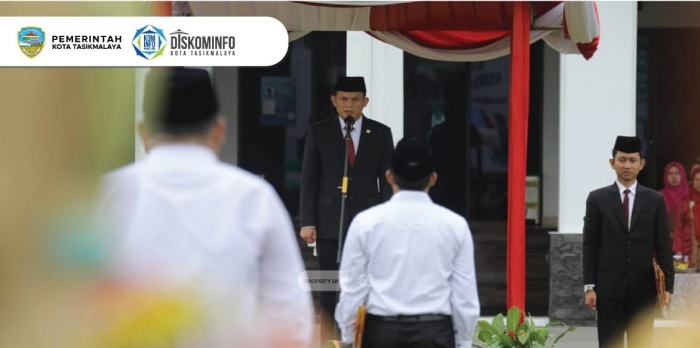 enjabat Wali Kota Tasikmalaya Dr. Cheka Virgowansyah, S.STP., M.E Bertindak sebagai Inspektur Upacara Peringatan Hari Amal Bakti Kementerian Agama Ke-77