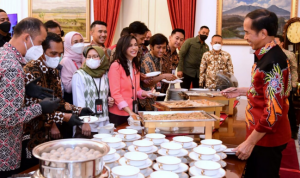 Presiden Jokowi Silaturahmi dengan Wartawan Istana