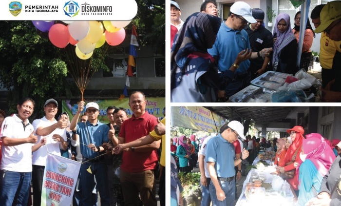 Launching Pasar Tani KWT dan UP2K Kecamatan Cihideung