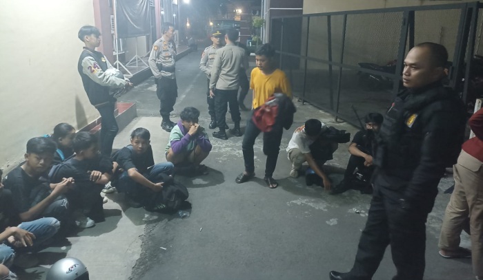 Tim Patroli Reaksi Cepat Maung Galunggung, Amankan Belasan Remaja Saat Rayakan Kemenangan Persib, Dengan Ugal Ugalan di Jalan Raya