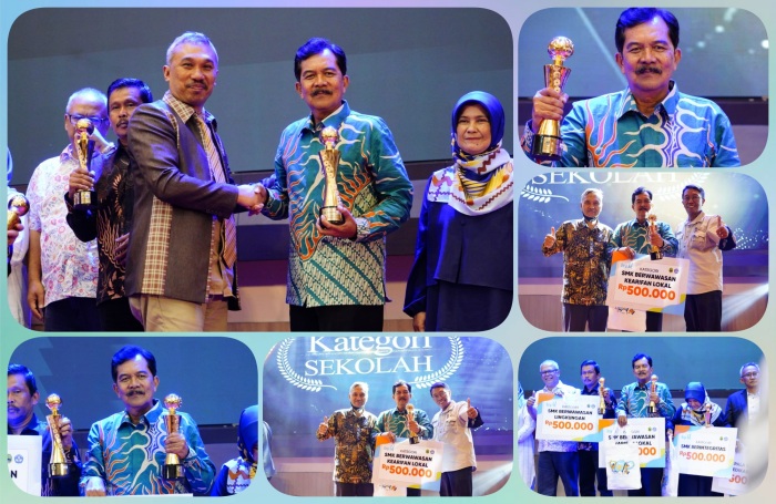 SMK Plus YSB Suryalaya Tasikmalaya Raih Anugrah SMK Award 2022 Kategori Sekolah Berwawasan Kearifan Lokal Tingkat Provinsi Jawa Barat