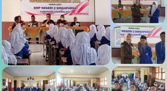 Kepala SMPN 2 Singaparna Kabupaten Tasikmalaya Dukung Program Jaksa Masuk Sekolah