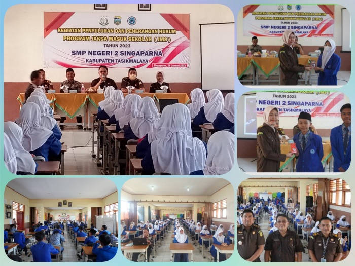 Kepala SMPN 2 Singaparna Kabupaten Tasikmalaya Dukung Program Jaksa Masuk Sekolah