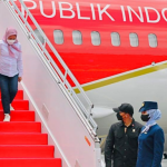 Dari Jawa Tengah, Presiden Jokowi dan Ibu Iriana Menuju Sumatra Utara