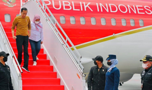 Dari Jawa Tengah, Presiden Jokowi dan Ibu Iriana Menuju Sumatra Utara