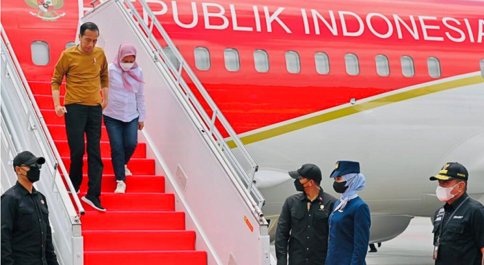 Dari Jawa Tengah, Presiden Jokowi dan Ibu Iriana Menuju Sumatra Utara