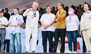 Presiden Jokowi Tiba di Pelabuhan Muliaraja Napitupulu Jelang Balapan F1H2O