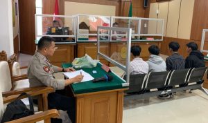 Pemuda Mabuk Yang Nyaris Tabrak Polisi, Jalani Sidang Tipiring di PN Tasikmalaya