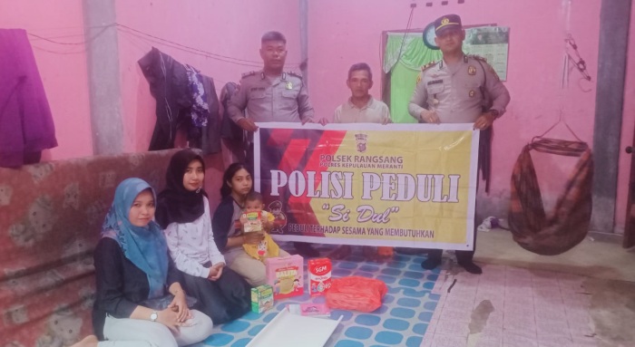 Sobat Berbagi, Polsek Rangsang Bantu Asupan Gizi Buat Balita di Tanjungsamak