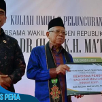 Wapres K.H. Ma’ruf Amin Serahkan Beasiswa Pendidikan Kepada Mahasiswa UIN Ar-Raniry