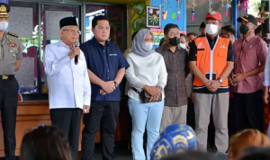 1a Kunjungi Posko Pengungsi Korban Kebakaran, Wapres K.H. Ma’ruf Amin Serahkan Bantuan