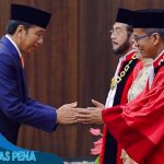 Presiden Jokowi Saksikan Pengambilan Sumpah Ketua dan Wakil Ketua MK Periode 2023-2028