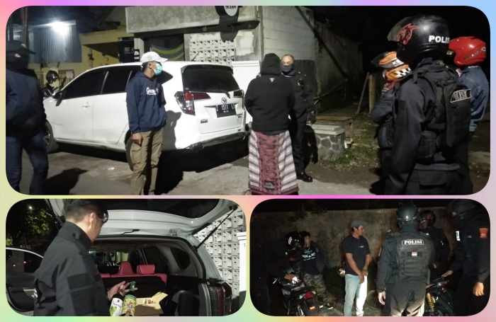 Tim Patroli Reaksi Cepat Maung Galunggung Amankan Pemuda Mabuk Tabrak Pengguna Jalan dan Minibus Bawa Belasan Botol Miras