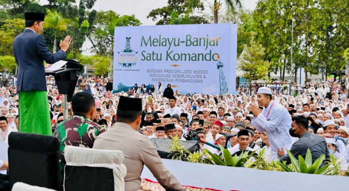 Presiden Jokowi Apresiasi Dukungan Masyarakat Melayu-Banjar Terhadap Pembangunan IKN